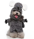Gallery viewerに画像を読み込む, Pet Zen dog cosplay outfit in gray plush with large white ears