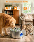 Load image into Gallery viewer, Wireless Dog Water Fountain Stainless Steel 3.4Gal Large Pet Fountain