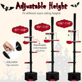 Load image into Gallery viewer, Floor-to-Ceiling Gothic Cat Tree by DirectDeals, black, adjustable 97–118 in, 5-tier with condo