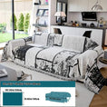 Load image into Gallery viewer, Luxury Pet Sofa Cover by topspet for Leather Sofa, non-slip, machine washable, black/white abstract pattern, 260x180 cm
