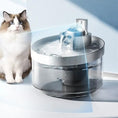 Bild in Galerie-Betrachter laden, Cat Water Fountain Wireless Induction Drink Fountain; transparent plastic body with silver top
