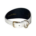 Bild in Galerie-Betrachter laden, Pawswag Matte White Snake Collar With Swarovski Rivets by Allysa Payne Beverly Hills