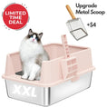 Gallery viewerに画像を読み込む, XXL 304 Stainless Steel Cat Litter Box by 4FurBaby