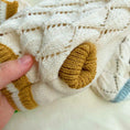 Load image into Gallery viewer, Hollow-out knitted dog sweater by Pet Zen, cream with brown cuffs