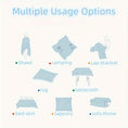 Load image into Gallery viewer, Extra Large sofa cover by topspet, blue stretchable furniture protector, 8 usage items shown.