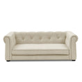 Carica l'immagine nel visualizzatore della galleria, Large Beige Elevated Pet Sofa Bed Indoor Lounge For Dogs And Cats by V.I.P Digital Presence