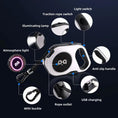Gallery viewerに画像を読み込む, Flexi Automatic Retractable Dog Leash 5m With Bright LED Light For Small Medium Dogs Walking Running Safe Night Gear by Pawpampered