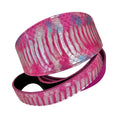 Load image into Gallery viewer, Pavé in Pink iridescent snakeskin-pattern 3-inch wide collar and leash set by Allysa Payne Beverly Hills