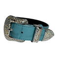 Charger l'image dans la visionneuse de la galerie, Tiffany Collection Turquoise Embossed Collar by Allysa Payne Beverly Hills