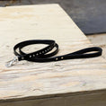 Gallery viewerに画像を読み込む, Halter Ego Celebrity Black Patent Leather Dog Leash Clear Crystals by Halter Ego®