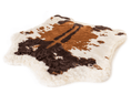 Load image into Gallery viewer, PupRug Animal Print Memory Foam Dog Bed in brown faux cowhide by Paw.com