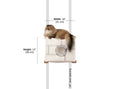 Bild in Galerie-Betrachter laden, Enclosed Cat Bed Cat Wall Cubby by Catastrophic Creations, white wall-mounted cat condo.