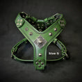 Cargar la imagen en la vista de la galería, Bestia Eros Harness Green Small to Medium Orthopedic Cushioning by Bestia Dog Gear