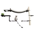 Load image into Gallery viewer, The Expedition Cat Jungle Gym Wall System cat condo by Catastrophic Creations; curved rope bridge with black platforms