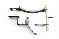 Load image into Gallery viewer, The Expedition Cat Jungle Gym Wall System cat condo with curved fabric hammock and wall-mounted shelves.