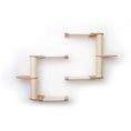 Load image into Gallery viewer, The Catacombs Cat Tree Scratching Post System by Catastrophic Creations; natural wood with sisal rope posts.