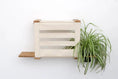 Bild in Galerie-Betrachter laden, Deluxe Cat Cubby Bed by Catastrophic Creations, beige fabric sling with natural wood frame.