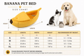 Carica l'immagine nel visualizzatore della galleria, Cuccia per animali a forma di banana, morbida e calda, portatile, per cani e gatti