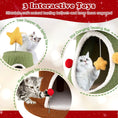 Bild in Galerie-Betrachter laden, 61 Inch Green Christmas Cat Tower With 4 Condos And Star Topper by DirectDeals