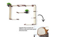 Charger l'image dans la visionneuse de la galerie, The Gardens Cat Condo by Catastrophic Creations; modern cat tree with plants and sisal pole