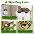 Cargar la imagen en la vista de la galería, Multi-Level Cat Tree with Soccer Field & Hammock by DirectDeals; top perch, cozy lounge platform, lower hammock