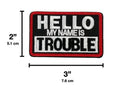 Gallery viewerに画像を読み込む, Name Trouble Morale Patch Hello My Name Is Trouble 2x3 Inches Velcro by kiloninerpets