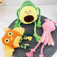 Load image into Gallery viewer, Premium Soft Adorable Avocado Owl Octopus Plush Dog Rope Toy Puppies by Jane's Pet Boutique