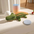 Load image into Gallery viewer, Premium Corduroy Alligator Squeaky Plush Chew Toy For Small Dogs by Jane's Pet Boutique