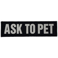 Charger l'image dans la visionneuse de la galerie, Black Reflective High Vis Pet Tag Patch Waterproof 4.5 X 1 Inch Hook by kiloninerpets