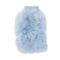 Load image into Gallery viewer, Haute Couture Feathered Luxury Pet Sweater in pale blue faux fur