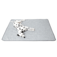Cargar la imagen en la vista de la galería, PupChill™ Cooling Waterproof Blanket for dogs, Arctic Grey, quilted with grey border.