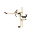 Bild in Galerie-Betrachter laden, The Crow's Nest wall cat condo with sisal rope post and hammock, two kittens