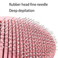 Load image into Gallery viewer, Pet dog hair brush and cat comb with pink rubber head and fine needle bristles
