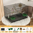 Carica l'immagine nel visualizzatore della galleria, Royal Loft Double Level Parrot Cage Spacious Multi Tier Bird Home by Vivalo