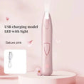 Load image into Gallery viewer, Whisker House electric pet trimmer for cats & dogs, Sakura pink with USB charging and LED light