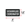 Cargar la imagen en la vista de la galería, Shenannigans Coordinator Morale Patch 3x1.5 Embroidered Hook Back by kiloninerpets