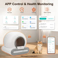 Carica l'immagine nel visualizzatore della galleria, DOEL 65L Smart Self-Cleaning Cat Litter Box With App Control by Whisker House