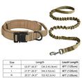 Bild in Galerie-Betrachter laden, Military Tactical Dog Collar Leash Set Heavy Duty Adjustable Nylon by Whisker House