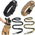 Bild in Galerie-Betrachter laden, Military Tactical Dog Collar Leash Set Heavy Duty Adjustable Nylon by Whisker House