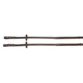 Load image into Gallery viewer, DaVinci Web Anti-Slip English Reins with buckles, brown leather, set of 2