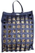 Load image into Gallery viewer, Gatsby All Natural Slow Hay Feeder hay bag, blue woven nylon mesh by StateLineTack