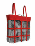 Load image into Gallery viewer, Gatsby nylon box fan holder for the stable, red carrier with top handles