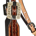 Load image into Gallery viewer, WD Tack Diamond Tooling Ranger Browband Headstall Chestnut Natural Leather With Silver Accented by Mayatex