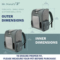 Carica l'immagine nel visualizzatore della galleria, Mr. Peanut's Aspen Series airline-compliant backpack pet carrier; grey fabric with mesh panels, two units shown.