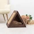 Bild in Galerie-Betrachter laden, Zenith Pet Luxury Dark Walnut Wooden Cat House With Sturdy Frame Ideal For Modern Home Decor by Enjoy The Wood