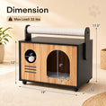 Bild in Galerie-Betrachter laden, Wooden cat house with rope scratching post and cushion by DirectDeals