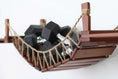 Charger l'image dans la visionneuse de la galerie, The Canyon cat condo by Catastrophic Creations; brown wooden cat tree with rope bridge.