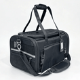 Load image into Gallery viewer, Mr. Peanut's Gold Series Mini Expandable V3.0 Pet Carrier, black air-travel approved carrier with mesh panels