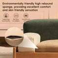 Load image into Gallery viewer, Modern wooden pet bed for cats and dogs; natural wood frame with beige cushions.