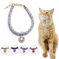 Bild in Galerie-Betrachter laden, Cat Collar Heart Jewel Pendant Party Reflex Rhinestone Necklace by My Store